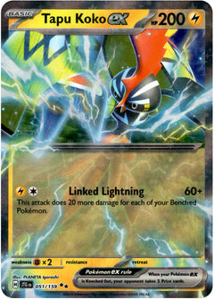 Tapu Koko ex - 051/159 - Journey Together - Holo - Card Cavern