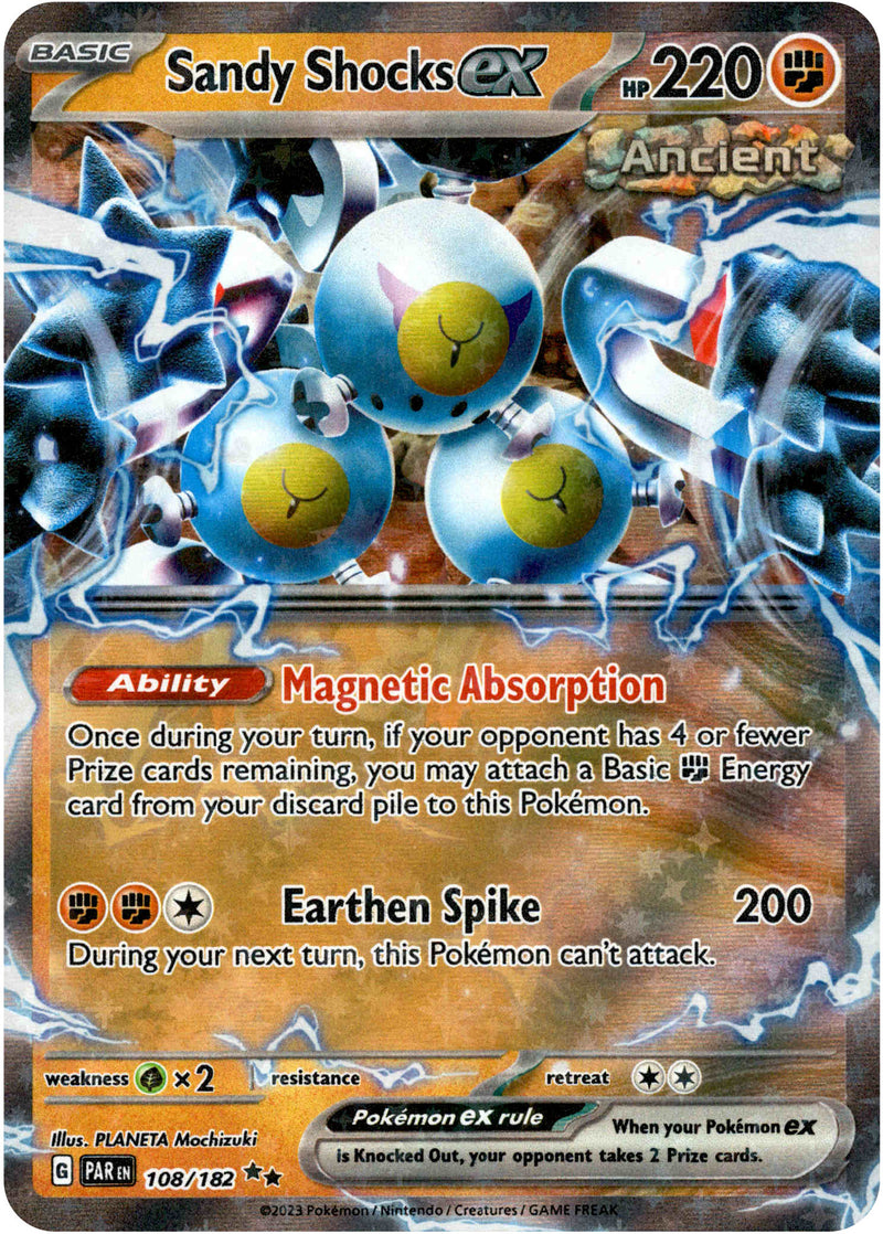 Pokemon Paradox Rift Double Rare Sandy Shocks ex #108