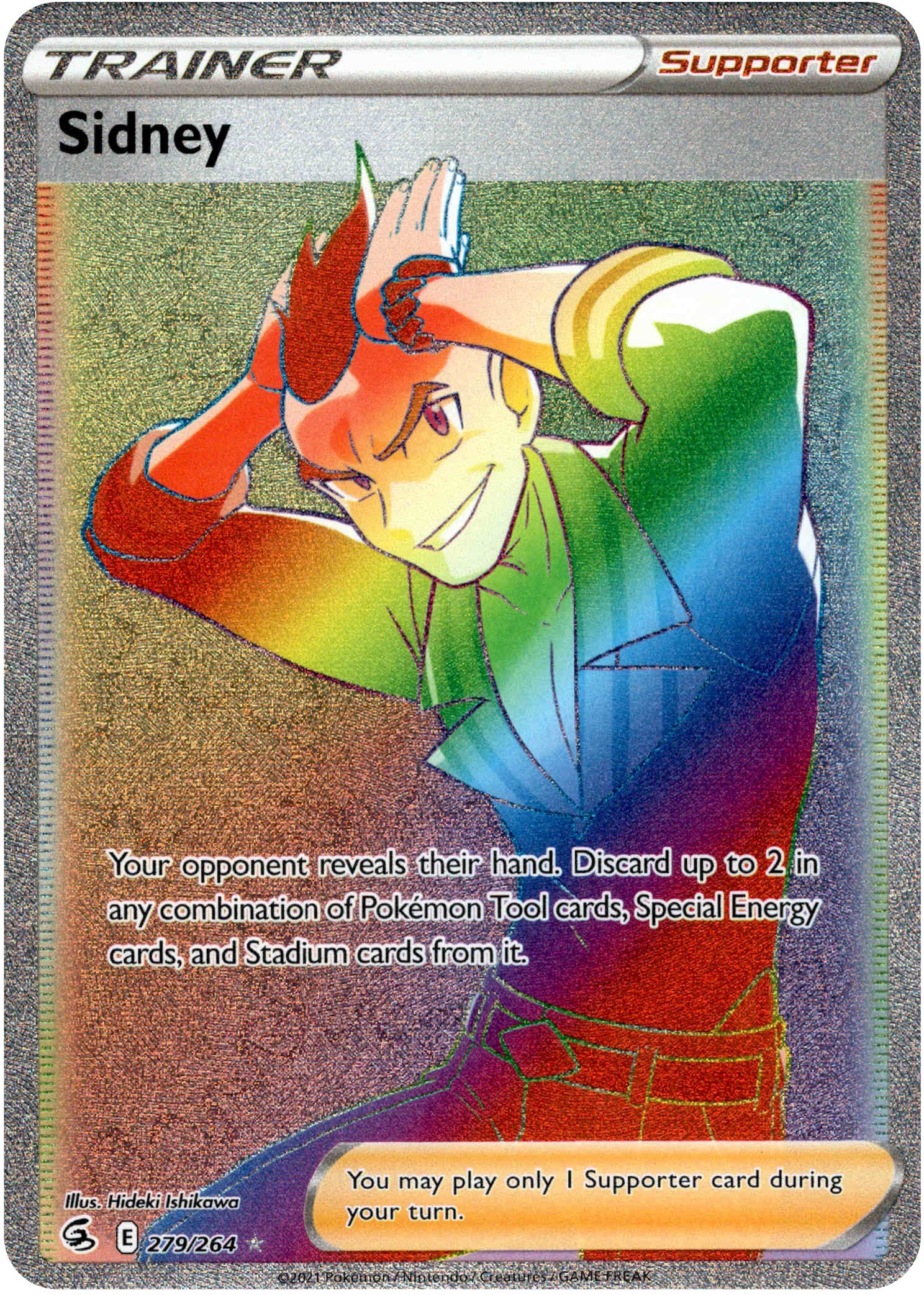 Sidney Hyper Rare - 279/264 - Fusion Strike - Holo - Card Cavern