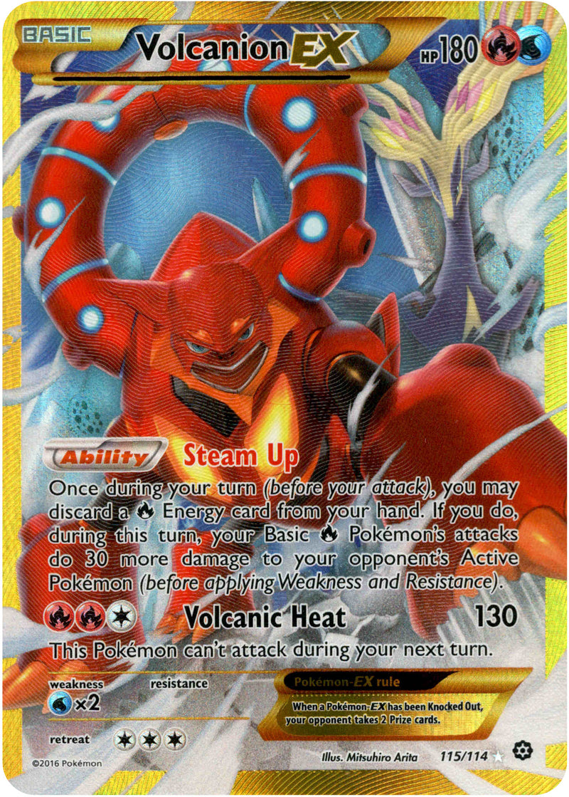 Volcanion EX Secret Rare - 115/114 - Steam Siege