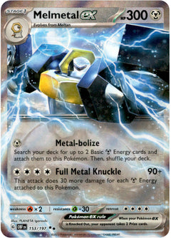 Melmetal ex - 153/197 - Obsidian Flames - Holo - Card Cavern