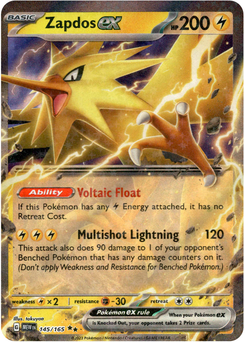 Zapdos ex - 145/165 - Scarlet & Violet 151 - Card Cavern