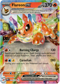 Flareon ex - 014/131 - Prismatic Evolutions - Holo - Card Cavern