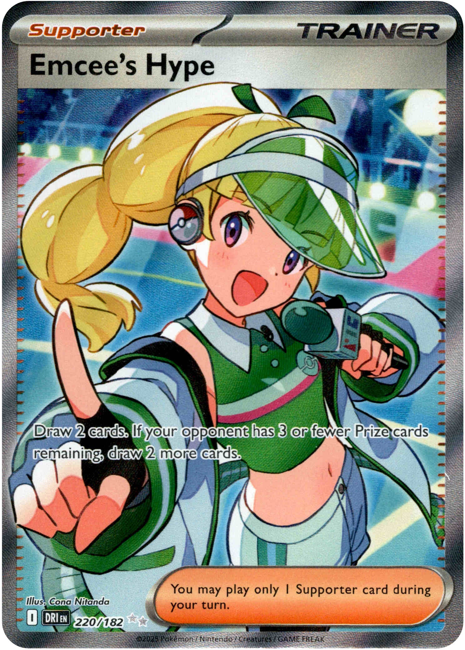 Emcee's Hype - 220/182 - Destined Rivals - Holo - Card Cavern