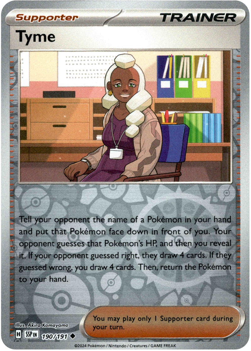 Tyme - 190/191 - Surging Sparks - Reverse Holo - Card Cavern