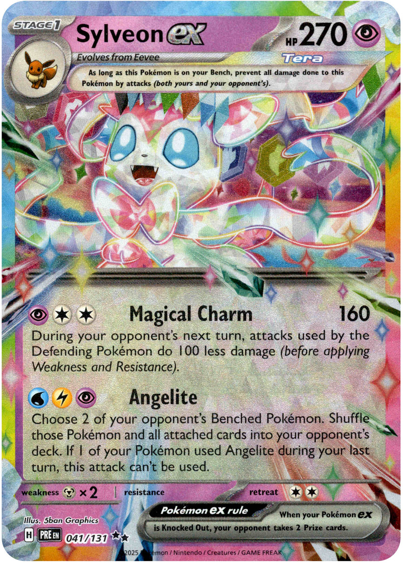 Sylveon ex - 041/131 - Prismatic Evolutions - Holo - Card Cavern