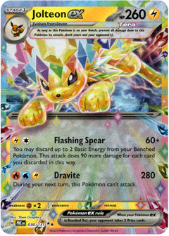 Jolteon ex - 030/131 - Prismatic Evolutions - Holo - Card Cavern