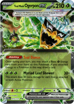 Teal Mask Ogerpon ex - 012/131 - Prismatic Evolutions - Holo - Card Cavern