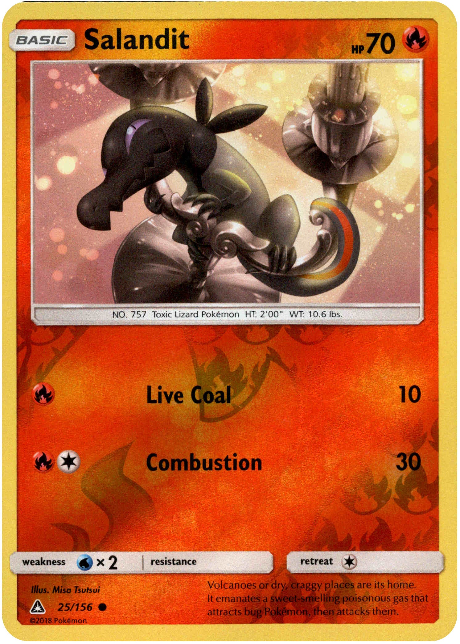 Salandit - 25/156 - Ultra Prism - Reverse Holo - Card Cavern