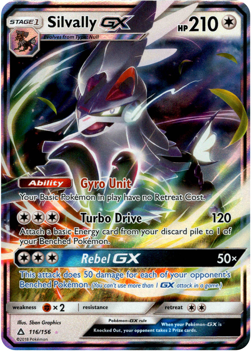 silvally pokemon cards Pokemon Sun and Moon Ultra Prism Ultra Rare Holo Silvally GX #116