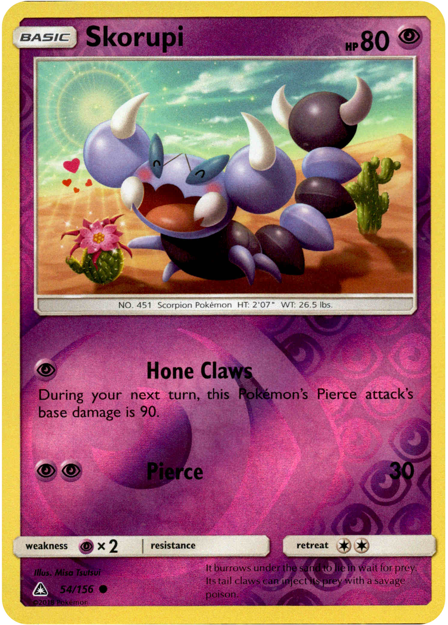 Skorupi - 54/156 - Ultra Prism - Reverse Holo - Card Cavern