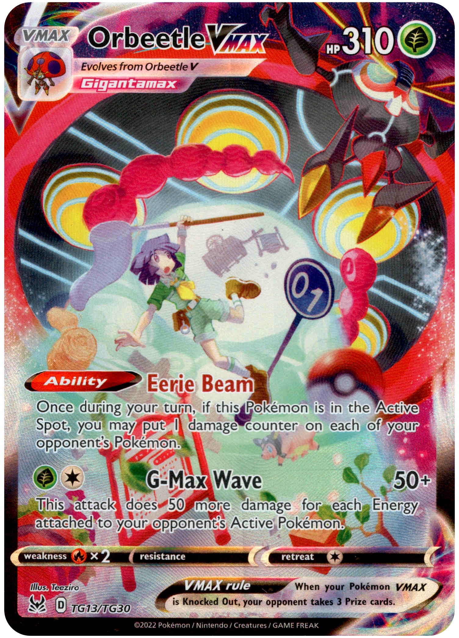 Orbeetle VMAX - TG13/TG30 - Lost Origin - Holo - Card Cavern