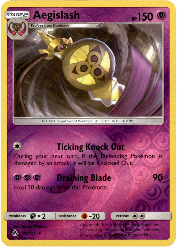Aegislash - 49/131 - Forbidden Light - Reverse Holo - Card Cavern