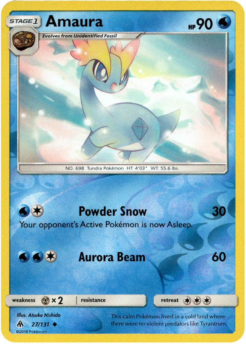 Amaura - 27/131 - Forbidden Light - Reverse Holo - Card Cavern