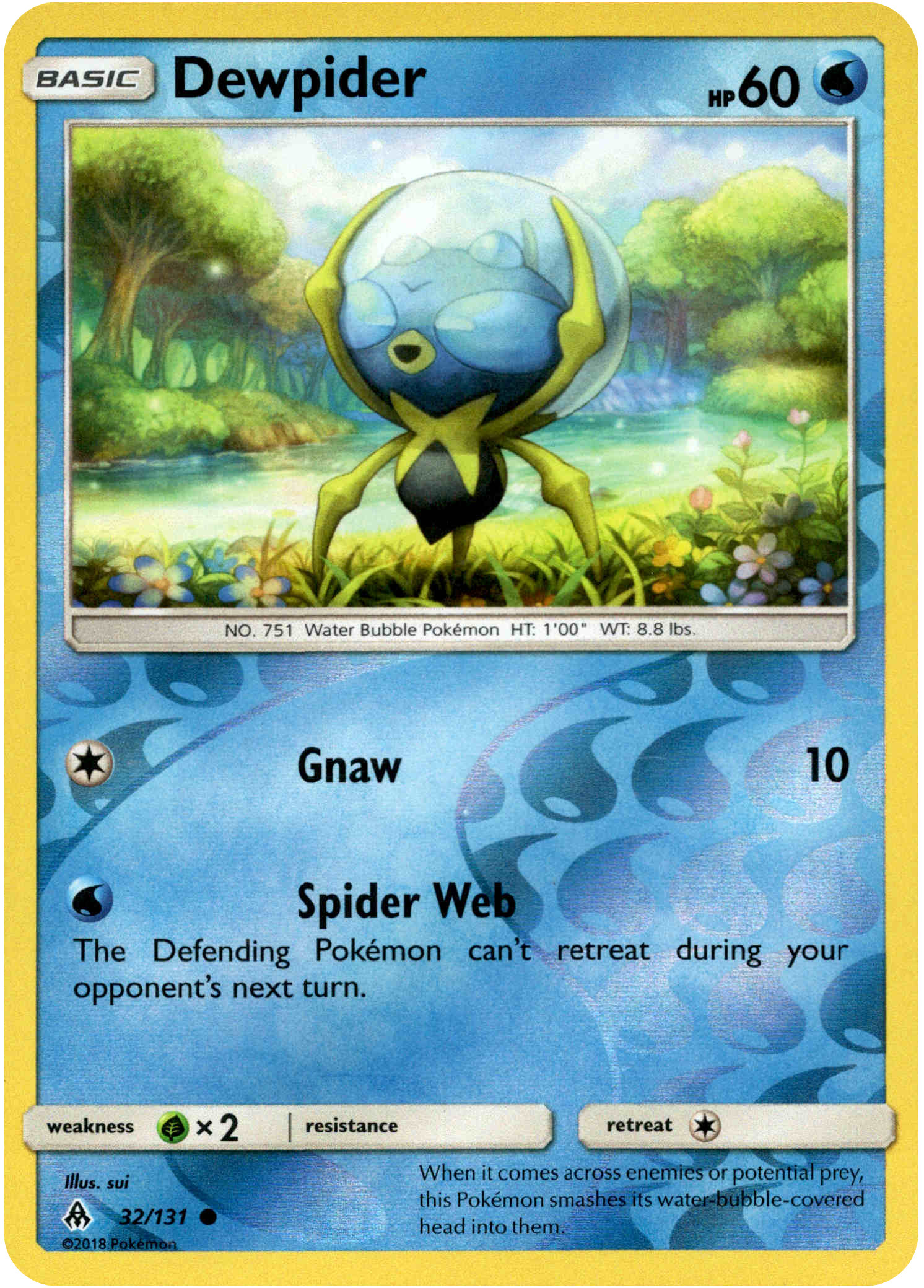 Dewpider - 32/131 - Forbidden Light - Reverse Holo - Card Cavern