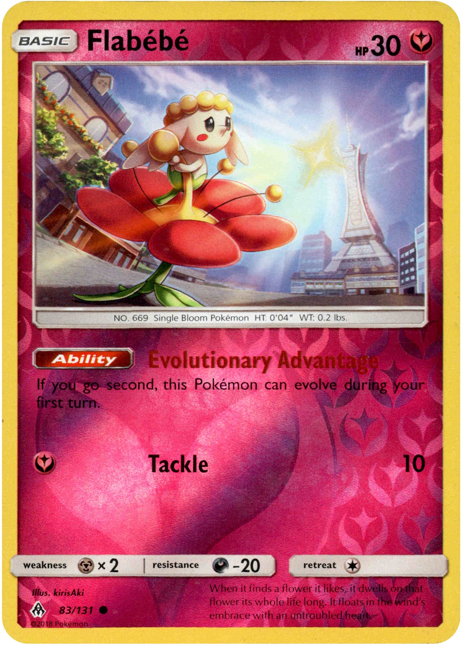 Flabebe - 83/131 - Forbidden Light - Reverse Holo - Card Cavern