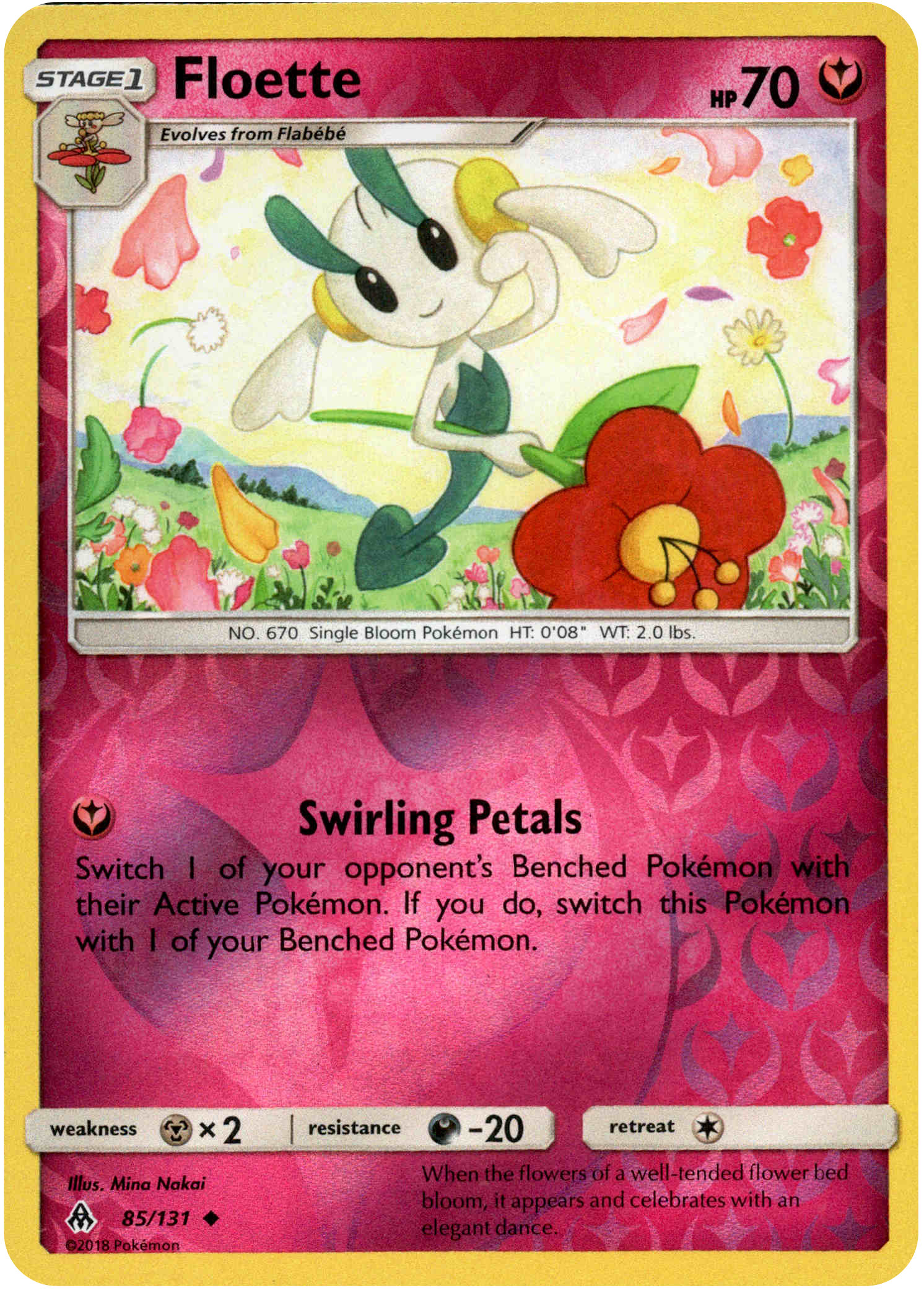 Floette - 85/131 - Forbidden Light - Reverse Holo - Card Cavern