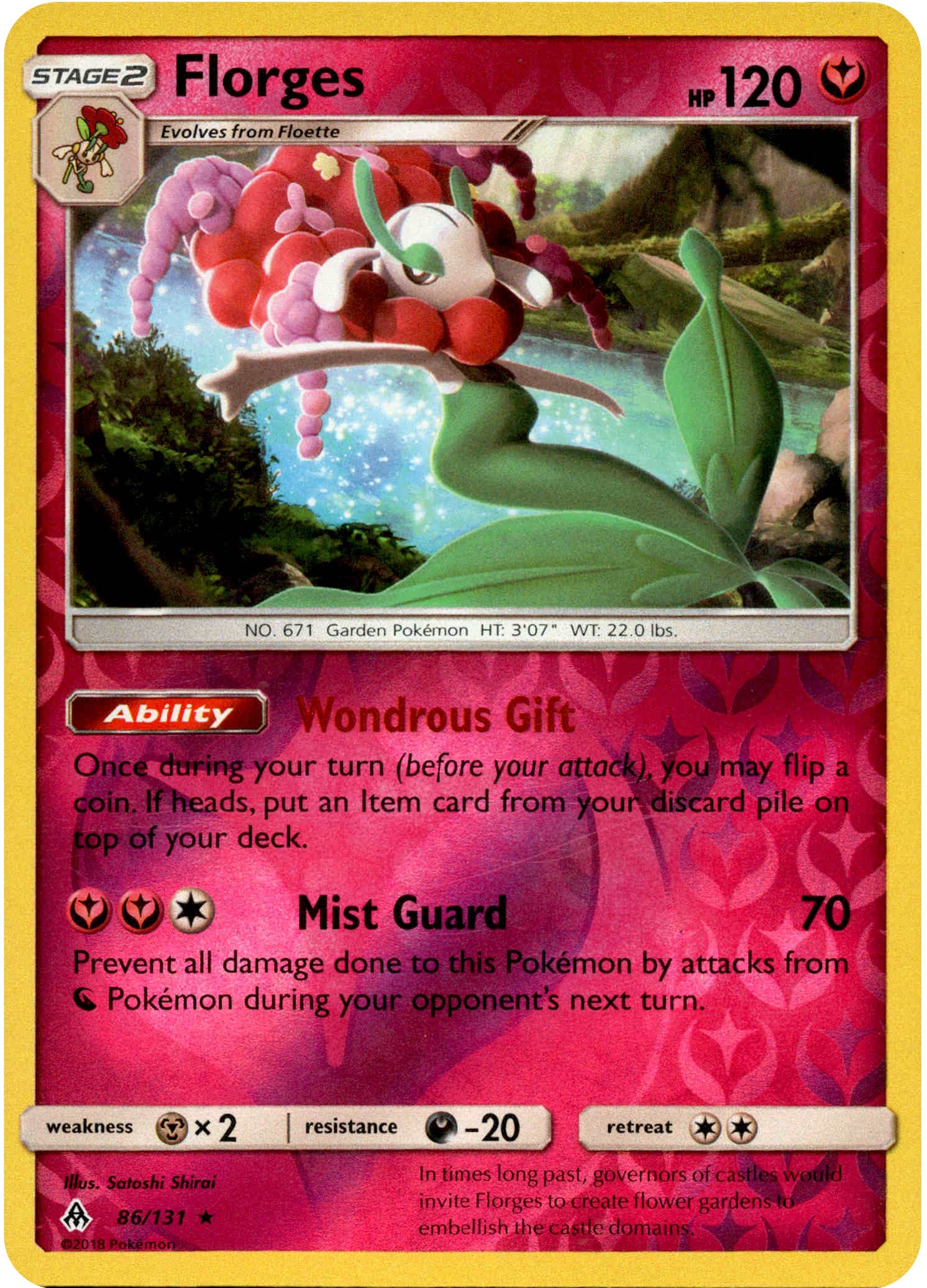 Florges - 86/131 - Forbidden Light - Reverse Holo - Card Cavern