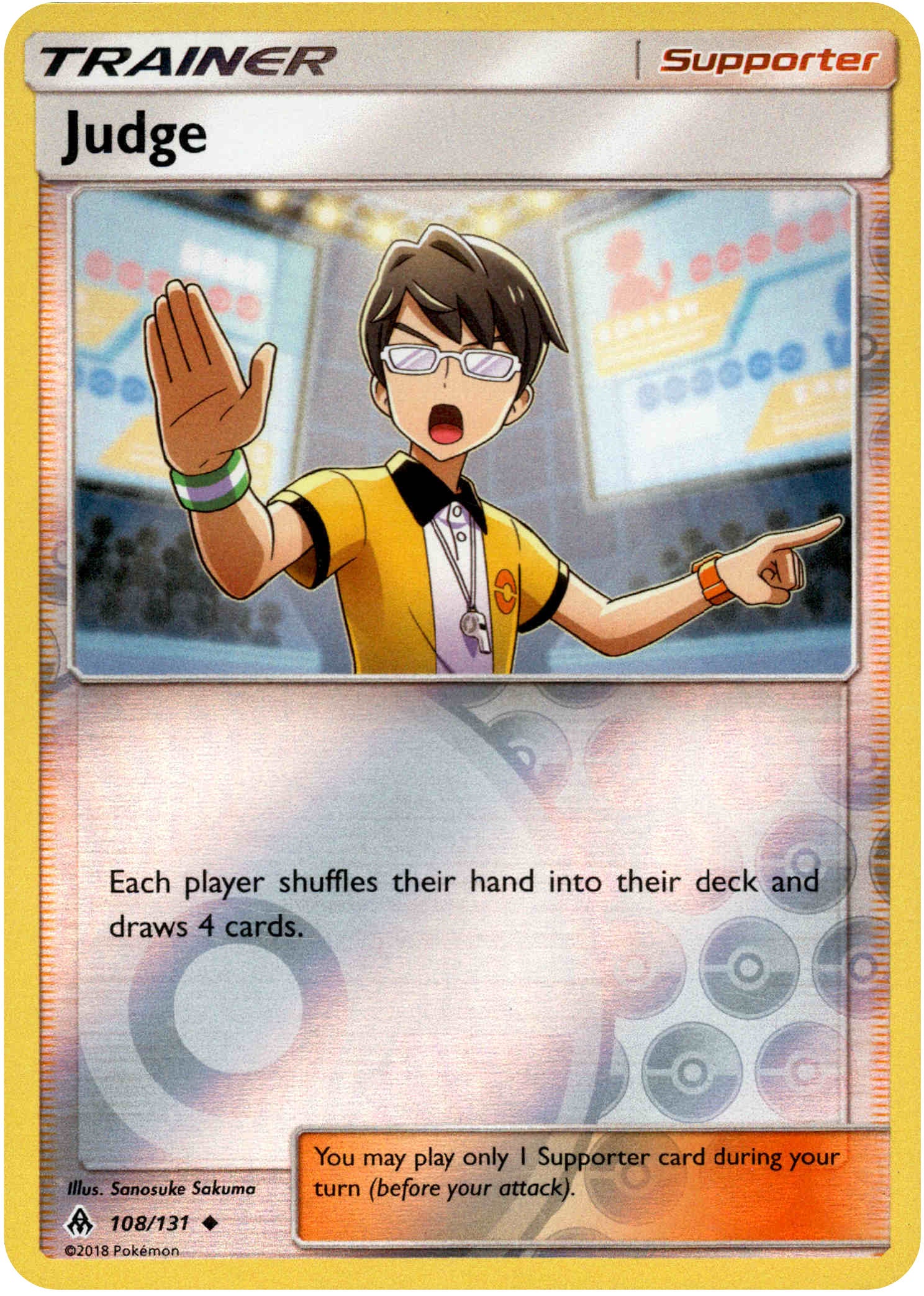 Judge - 108/131 - Forbidden Light - Reverse Holo - Card Cavern
