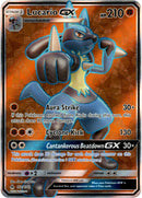 Lucario GX Full Art - 122/131 - Forbidden Light - Holo - Card Cavern