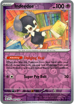 Indeedee - 093/191 - Surging Sparks - Reverse Holo - Card Cavern