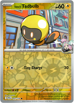 Iono's Tadbulb - 052/159 - Journey Together - Reverse Holo - Card Cavern