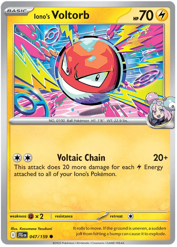 Iono's Voltorb - 047/159 - Journey Together - Card Cavern