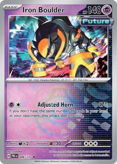 Iron Boulder (Master Ball Pattern) - 046/131 - Prismatic Evolutions - Holo - Card Cavern
