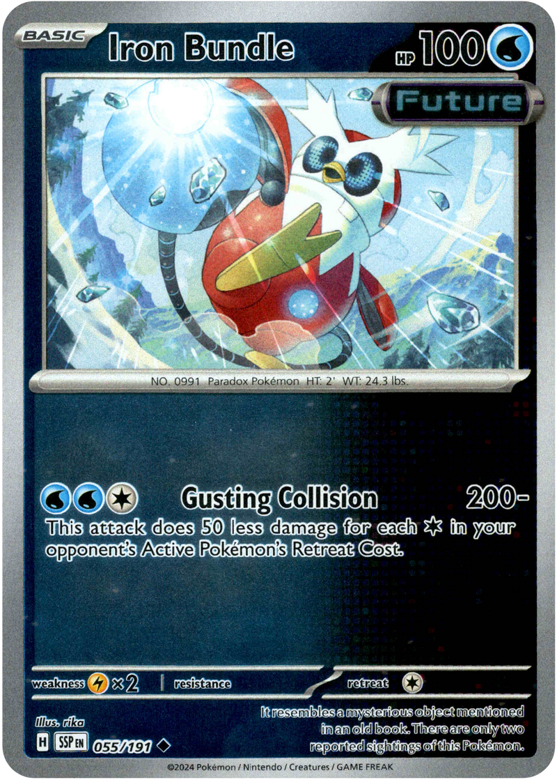 Iron Bundle - 055/191 - Surging Sparks - Reverse Holo Card Cavern Trading Cards, LLC Iron Bundle - 055/191 - Surging Sparks - Reverse Holo Card Cavern Trading Cards, LLC