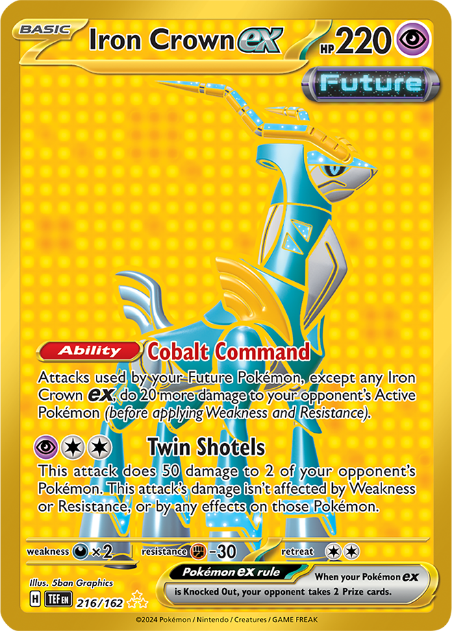 Iron Crown ex - 216/162 - Temporal Forces - Holo - Card Cavern