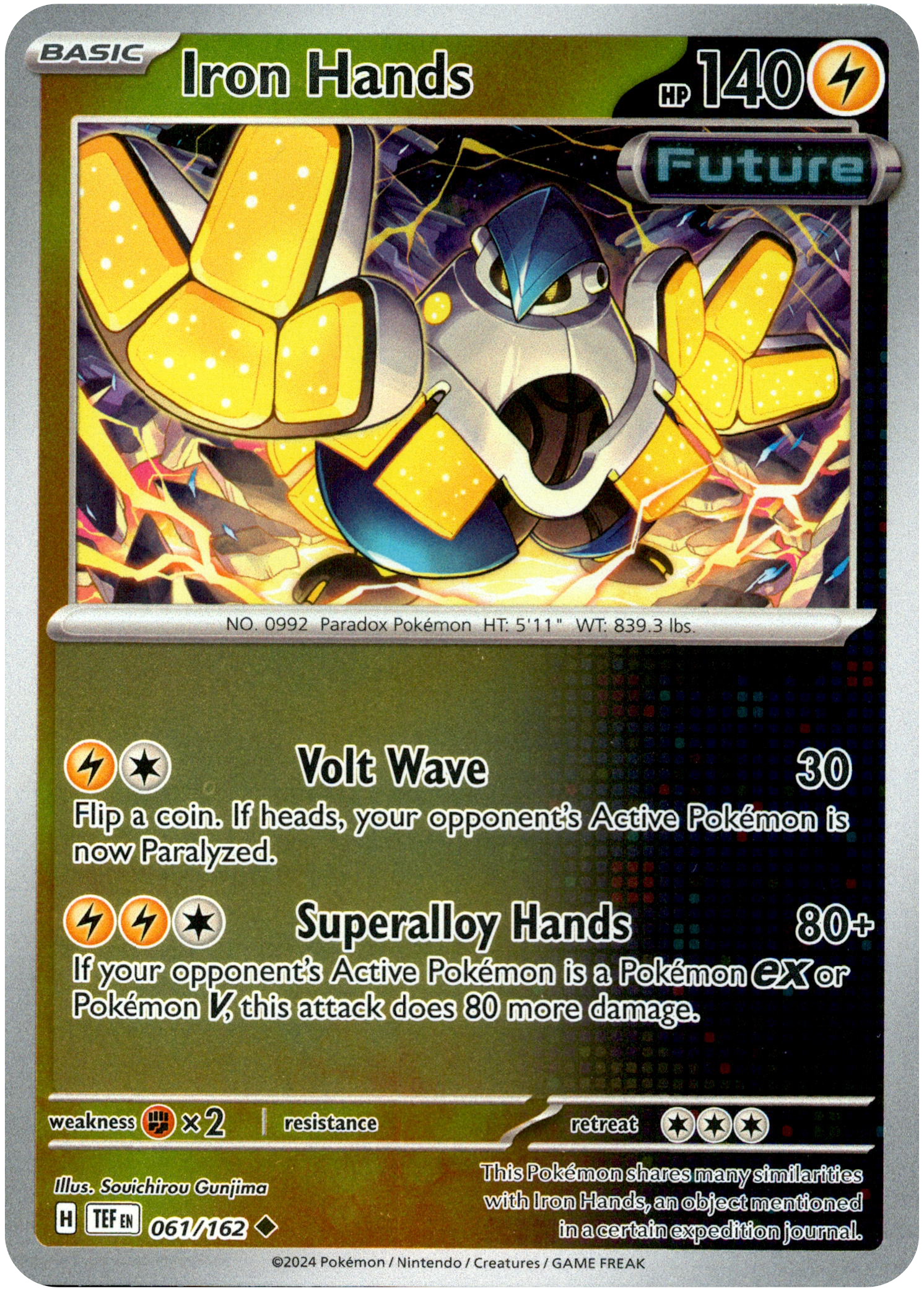Iron Hands - 061/162 - Temporal Forces - Reverse Holo - Card Cavern