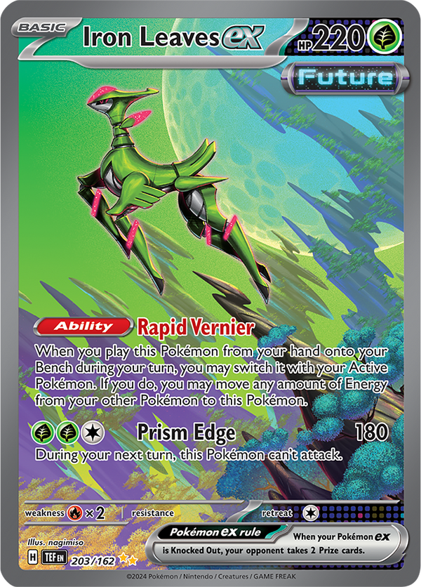 Iron Leaves ex - 203/162 - Temporal Forces - Holo - Card Cavern