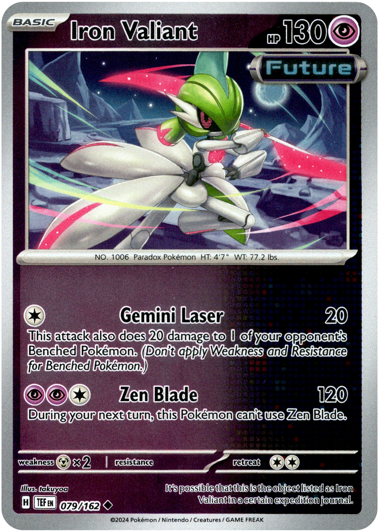 Iron Valiant - 079/162 - Temporal Forces - Reverse Holo - Card Cavern