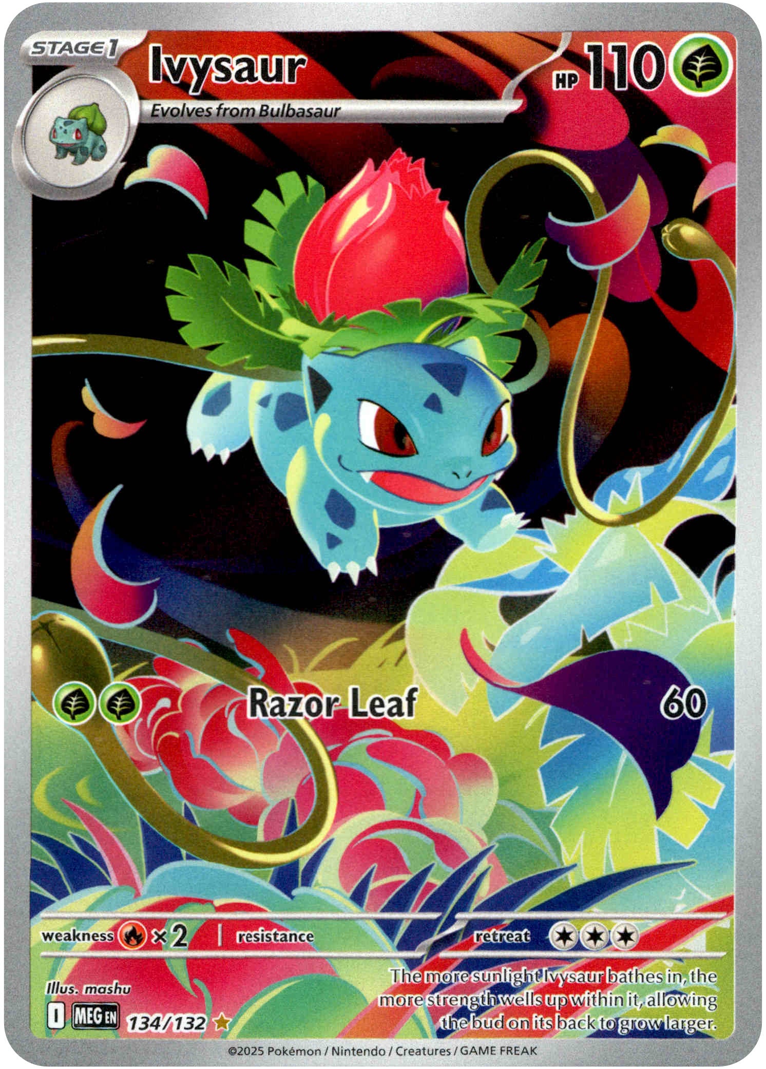 Ivysaur - 134/132 - Mega Evolution - Holo - Card Cavern