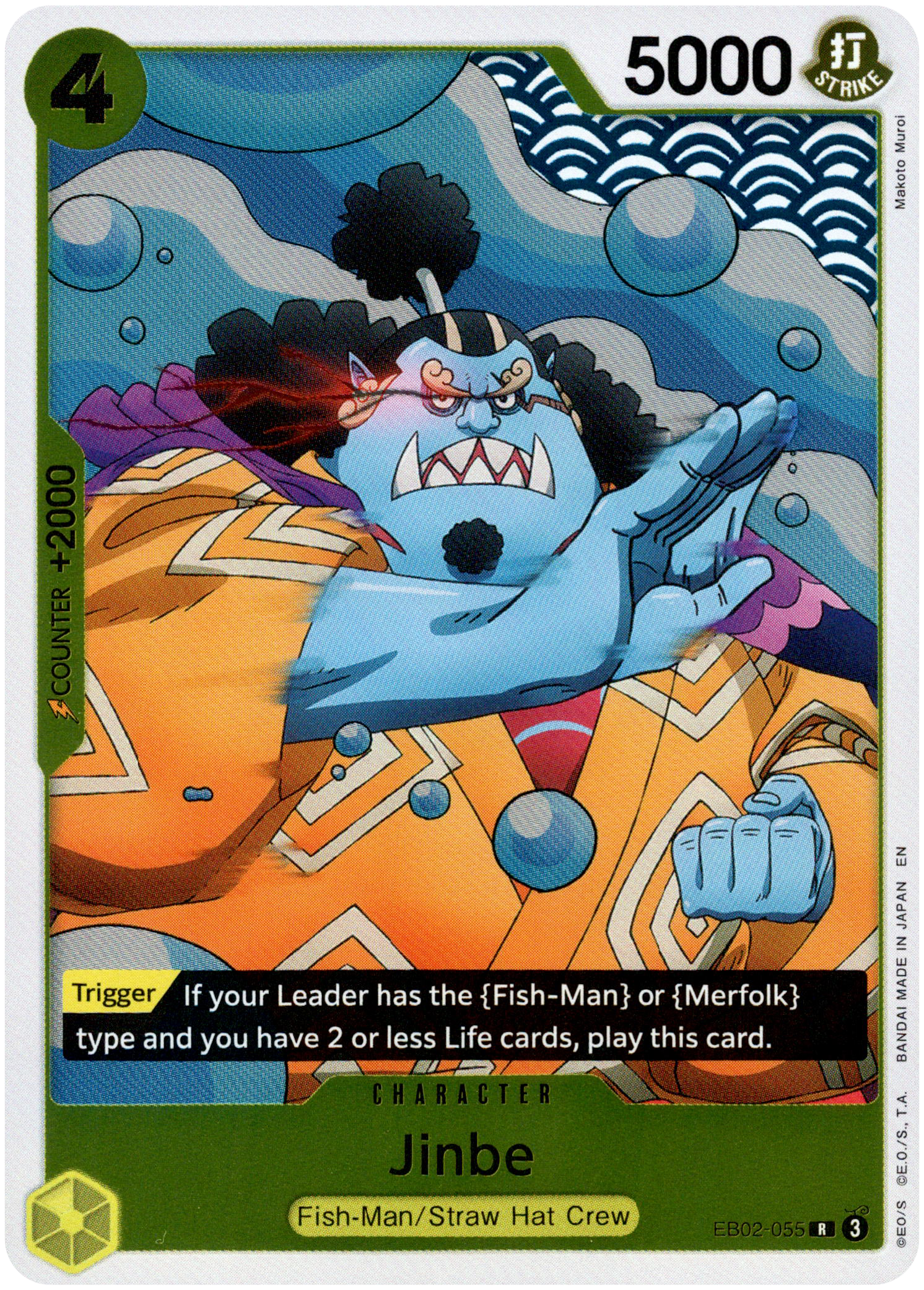 Jinbe - EB02-055 R - Anime 25th Collection - Foil - Card Cavern