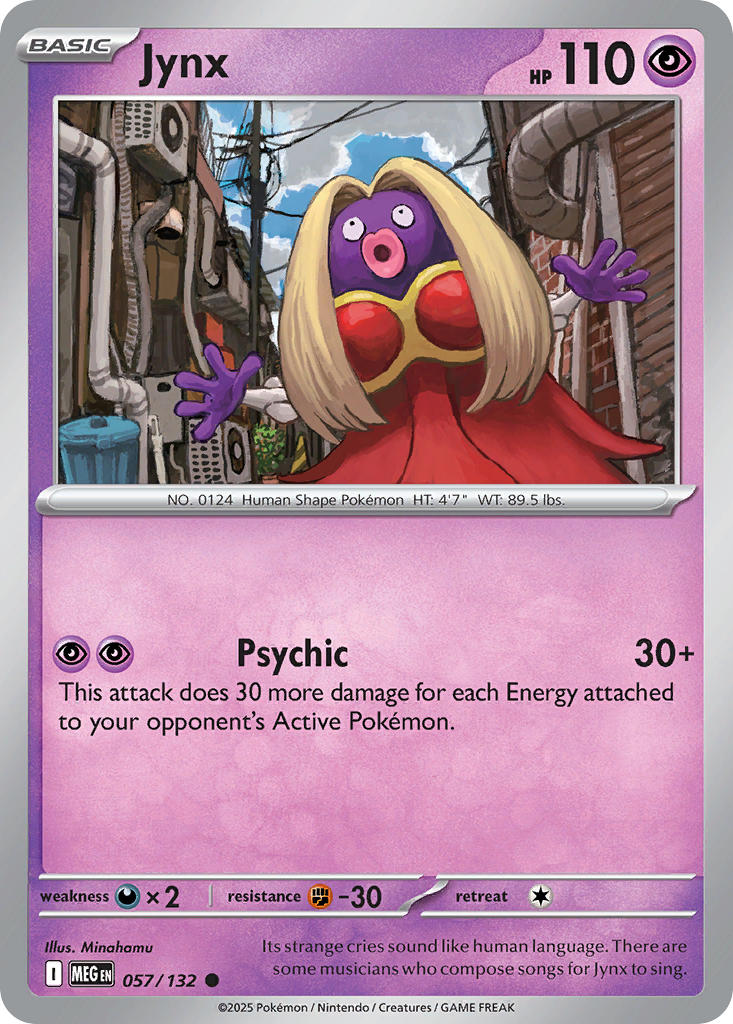 Jynx - 057/132 - Mega Evolution - Card Cavern