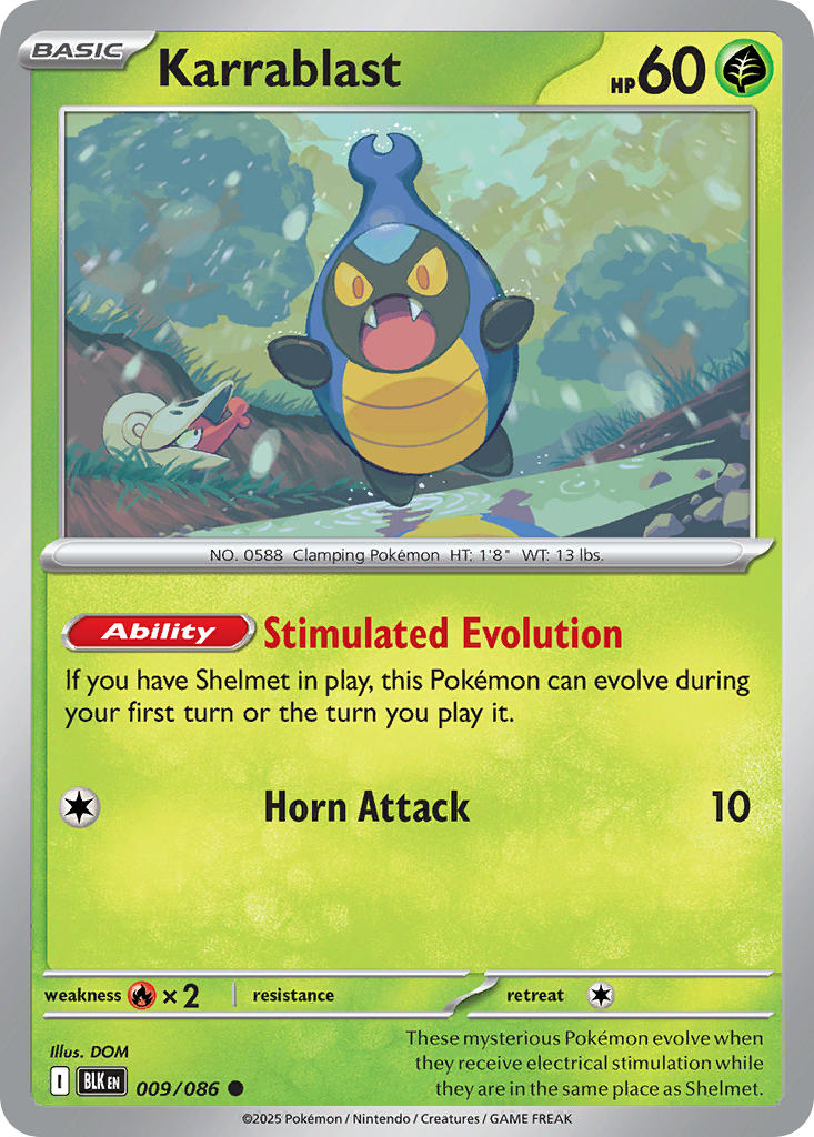 Karrablast - 009/086 - Black Bolt - Card Cavern