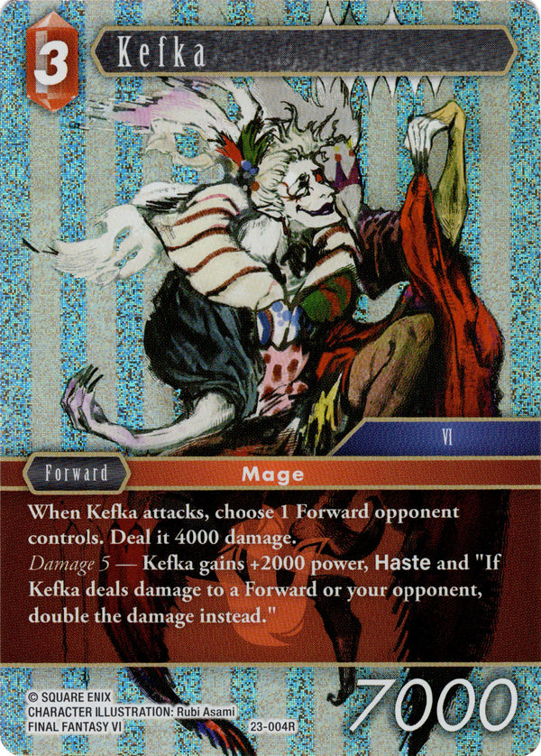 kefka art card mtg Kefka - 23-004R - Hidden Trials