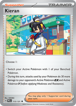 Kieran - 113/131 - Prismatic Evolutions - Card Cavern