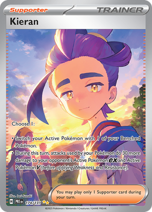 Kieran - 174/131 - Prismatic Evolutions - Holo - Card Cavern