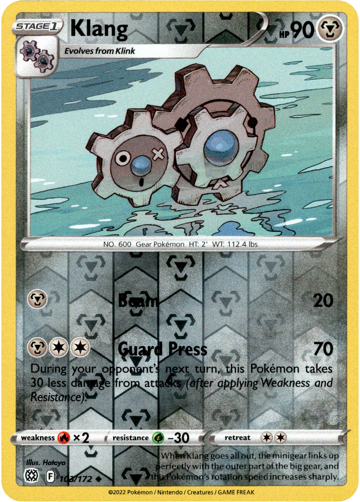 Klang - 103/172 - Brilliant Stars - Reverse Holo - Card Cavern