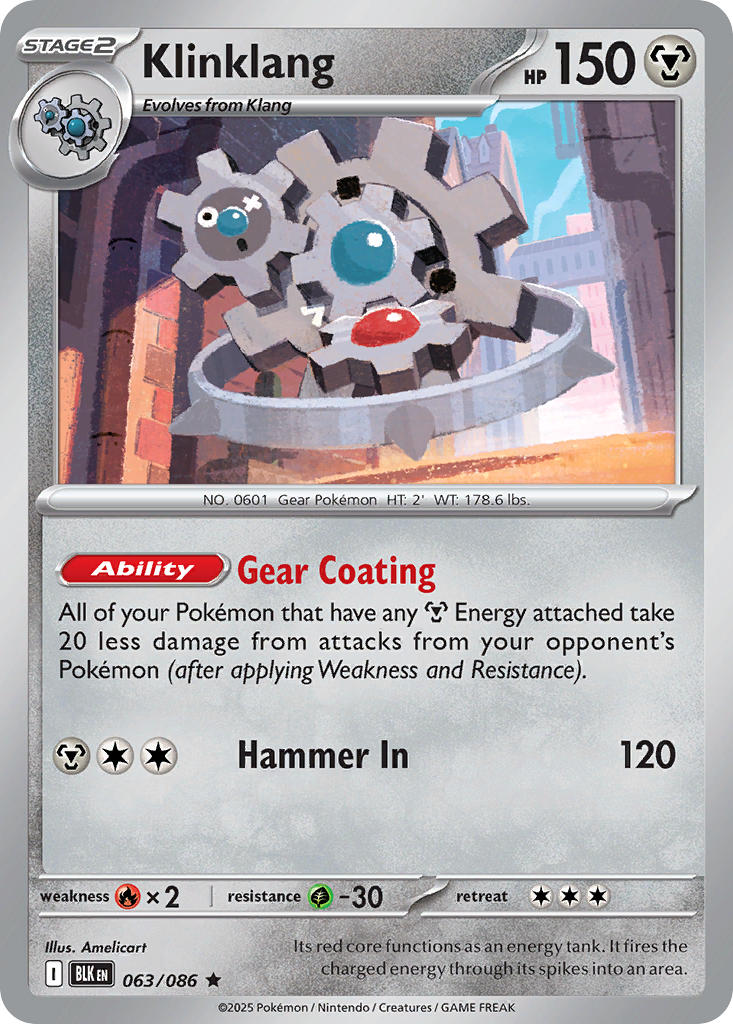Klinklang - 063/086 - Black Bolt - Holo - Card Cavern