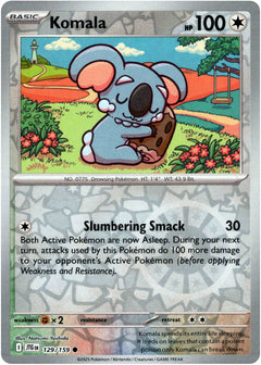 Komala - 129/159 - Journey Together - Reverse Holo - Card Cavern
