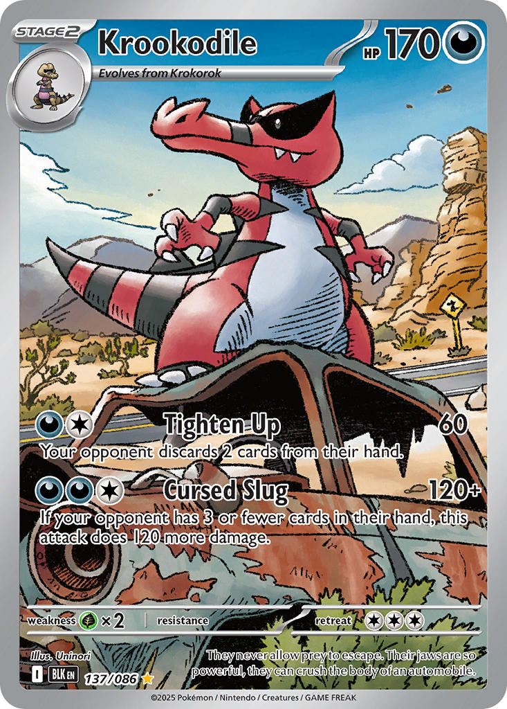 Krookodile - 137/086 - Black Bolt - Holo - Card Cavern