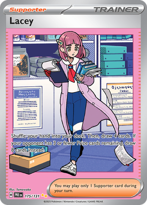 Lacey - 175/131 - Prismatic Evolutions - Holo - Card Cavern
