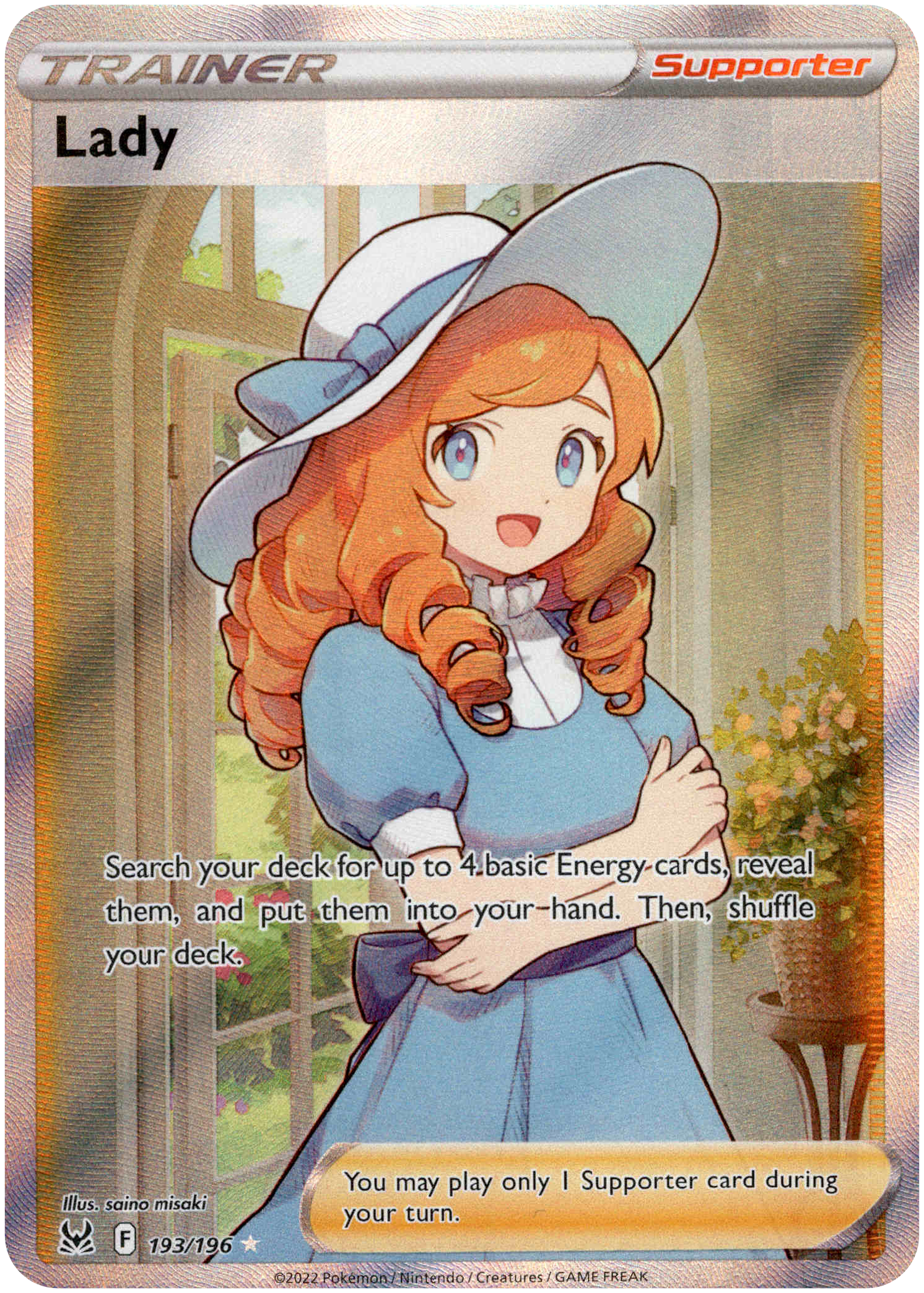 Lady Full Art - 193/196 - Lost Origin - Holo - Card Cavern