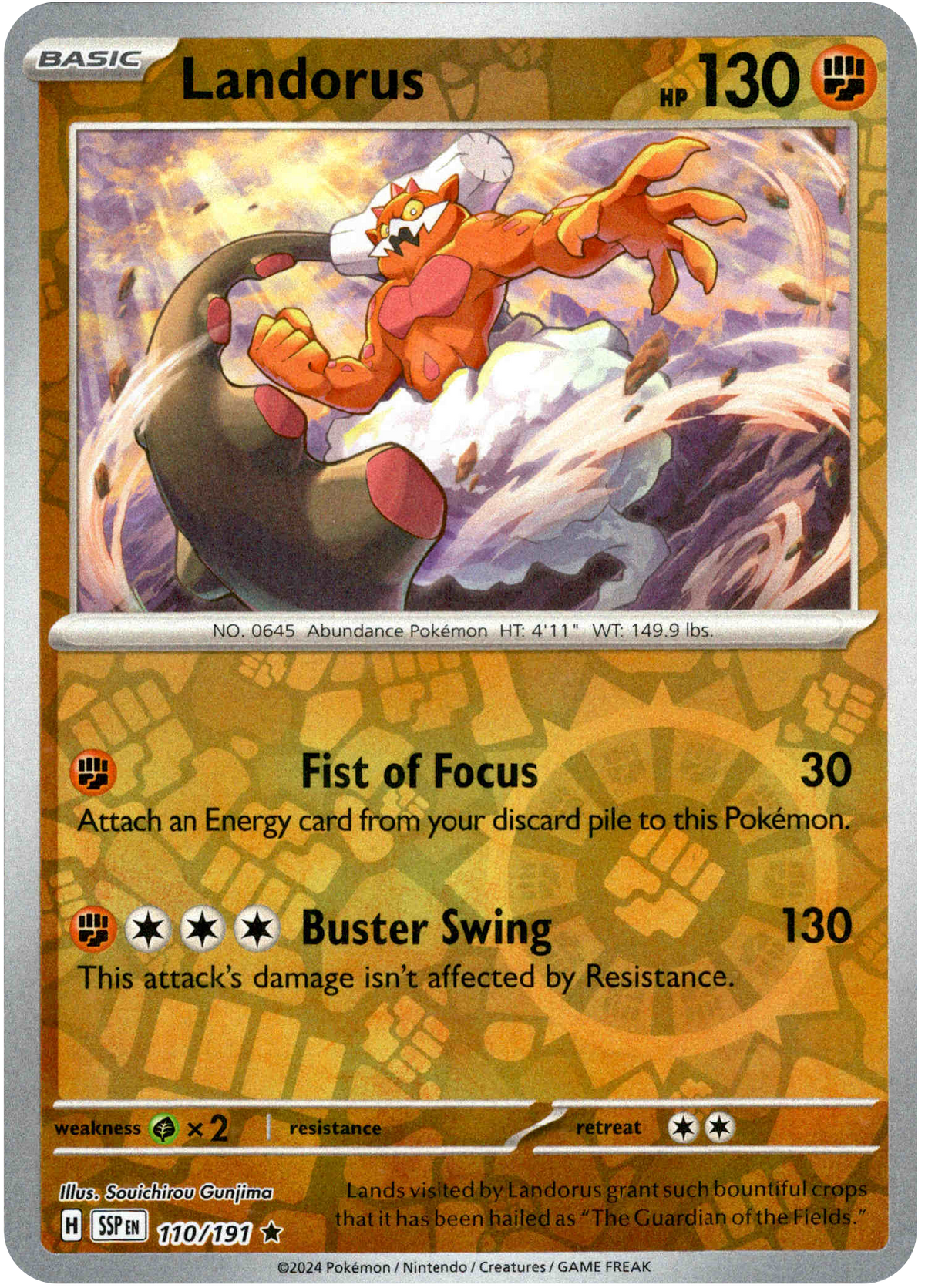 Landorus - 110/191 - Surging Sparks - Reverse Holo - Card Cavern