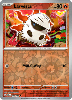 Larvesta - 028/159 - Journey Together - Reverse Holo - Card Cavern