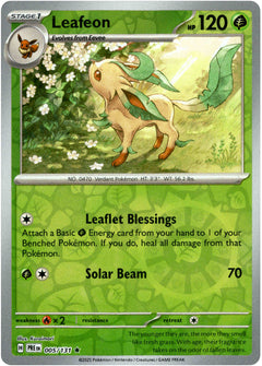 Leafeon - 005/131 - Prismatic Evolutions - Reverse Holo - Card Cavern