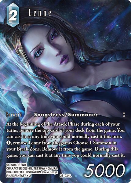 Lenne - 25-034L - Tears of the Planet - Full Art Foil - Card Cavern